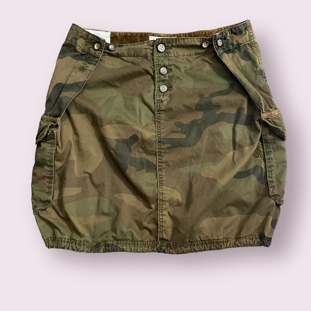 Triple Five Soul Camouflage Midi Skirt